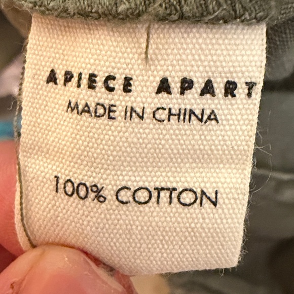 Apiece Apart Mera Pant Women's Size 6 Thyme Barrel-Leg Trouser - Picture 8 of 9